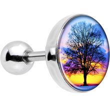 Load image into Gallery viewer, 16G Sunset Tree Tragus Cartilage Earring
