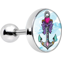 Load image into Gallery viewer, Girly Girl Love Heart Nautical Anchor Cartilage Earring
