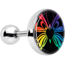 Load image into Gallery viewer, Rainbow Pride Butterfly Tragus Cartilage Earring