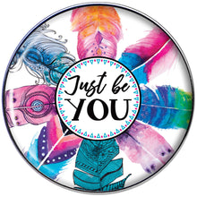Load image into Gallery viewer, 16G 1/4 Watercolor Just Be You Feathers Tragus Cartilage Earring