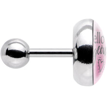 Load image into Gallery viewer, 16G 1/4 Watercolor Hello Gorgeous Tragus Cartilage Earring