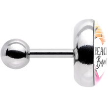 Load image into Gallery viewer, 16G 1/4 Tropical Paradise Beach Bum Tragus Cartilage Earring