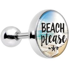 Load image into Gallery viewer, 16G 1/4 Tropical Paradise Beach Please Tragus Cartilage Earring