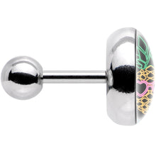 Load image into Gallery viewer, 16G 1/4 Neon Heart Tropical Pineapple Tragus Cartilage Earring