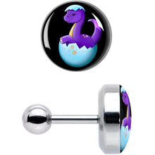 Load image into Gallery viewer, 16G 1/4 Baby Dinosaur Cartilage Tragus Earring by Onyx O