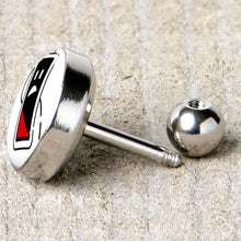 Load image into Gallery viewer, 16G 1/4 Battery Empty Cartilage Tragus Earring by Onyx O
