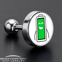 Load image into Gallery viewer, 16G 1/4 Battery Full Cartilage Tragus Earring by Onyx O
