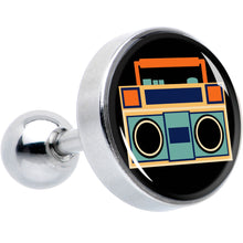 Load image into Gallery viewer, 16G 1/4 Retro Boombox Cartilage Tragus Earring by Onyx O