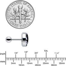 Load image into Gallery viewer, 16G 1/4 Cute Kitty Cat Yin Yang Cartilage Tragus Earring by Onyx O