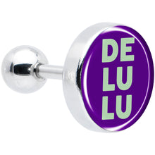 Load image into Gallery viewer, 16G 1/4 Word DELULU Tragus Cartilage Earring by Onyx O