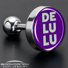 Load image into Gallery viewer, 16G 1/4 Word DELULU Tragus Cartilage Earring by Onyx O