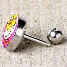 Load image into Gallery viewer, 16G 1/4 Daffodil Duck Cartilage Tragus Earring by Onyx O
