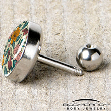 Load image into Gallery viewer, 16G 1/4 Blossom Creation Wildflower Flowers Tragus Cartilage Earring by Onyx O