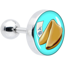 Load image into Gallery viewer, 16G 1/4 Fortune Cookie Cartilage Tragus Earring by Onyx O