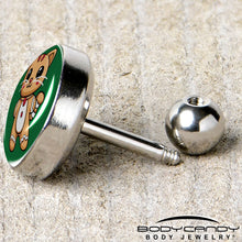 Load image into Gallery viewer, Christmas Holiday Gingerbrread Kitty Cat Tragus Cartilage Earring by Onyx O