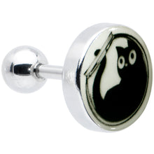 Load image into Gallery viewer, 16G Glow in the Dark Fishbowl Kitty Cat Tragus Cartilage Earring by Onyx O