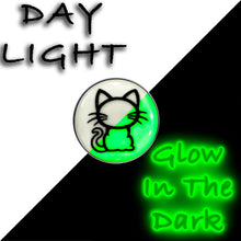 Load image into Gallery viewer, 16G 1/4 Glow in the Dark Kitty Cat Tragus Cartilage Earring by Onyx O