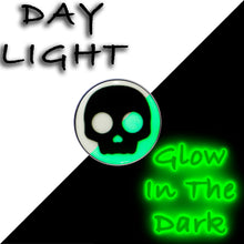 Load image into Gallery viewer, 16G 1/4 Glow in the Dark Simple Skull Tragus Cartilage Earring by Onyx O