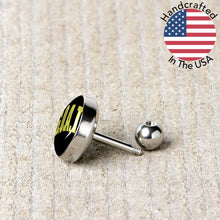 Load image into Gallery viewer, 16G 1/4 G.O.A.T. Cartilage Tragus Earring by Onyx O