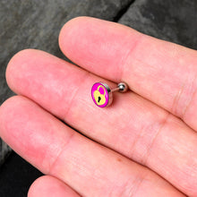Load image into Gallery viewer, 16G 1/4 Heart Lock Cartilage Tragus Earring by Onyx O