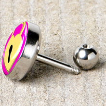Load image into Gallery viewer, 16G 1/4 Heart Lock Cartilage Tragus Earring by Onyx O