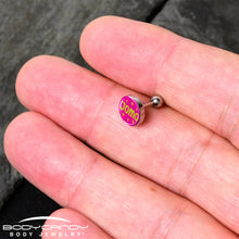 Load image into Gallery viewer, 16G 1/4 Pink JOMO Tragus Cartilage Earring by Onyx O