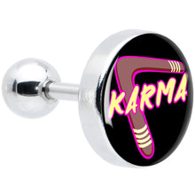 Load image into Gallery viewer, 16G 1/4 Karmic Boomerang Tragus Cartilage Earring by Onyx O