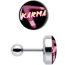 Load image into Gallery viewer, 16G 1/4 Karmic Boomerang Tragus Cartilage Earring by Onyx O