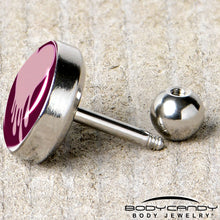 Load image into Gallery viewer, 16G 1/4 Pinkish Melting Heart Tragus Cartilage Earring by Onyx O
