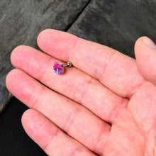 Load image into Gallery viewer, 16G 1/4 Funky Floral Mushroom Cartilage Tragus Earring by Onyx O