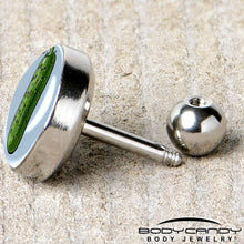 Load image into Gallery viewer, Green Pickle Tragus Cartilage Earring by Onyx O