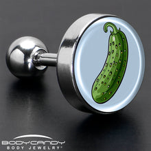 Load image into Gallery viewer, Green Pickle Tragus Cartilage Earring by Onyx O