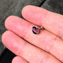 Load image into Gallery viewer, 16G 1/4 Heart Planet Cartilage Tragus Earring by Onyx O
