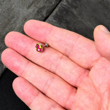Load image into Gallery viewer, 16G 1/4 Pink Ducky Cartilage Tragus Earring by Onyx O