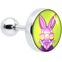 Load image into Gallery viewer, 16G 1/4 Cool Shades Bunny Cartilage Tragus Earring by Onyx O