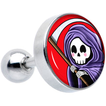 Load image into Gallery viewer, 16G 1/4 Grim Reaper Cartilage Tragus Earring by Onyx O