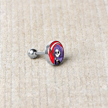 Load image into Gallery viewer, 16G 1/4 Grim Reaper Cartilage Tragus Earring by Onyx O