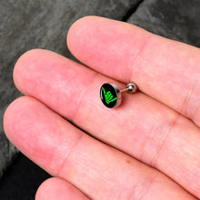 Load image into Gallery viewer, 16G 1/4 Shaka Hand Cartilage Tragus Earring by Onyx O