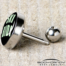 Load image into Gallery viewer, 16G 1/4 SKIBIDI Cartilage Tragus Earring by Onyx O
