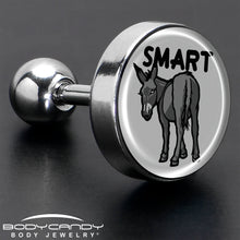 Load image into Gallery viewer, 16G 1/4 Donkey Smart Ass Tragus Cartilage Earring by Onyx O