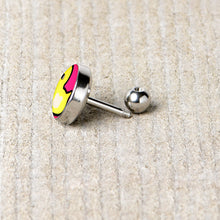 Load image into Gallery viewer, 16G 1/4 Yellow Ducky Cartilage Tragus Earring by Onyx O