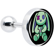 Load image into Gallery viewer, 16G 1/4 Zombie Bunny Tragus Cartilage Earring by Onyx O