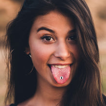 Load image into Gallery viewer, Battery Empty Barbell Tongue Ring by Onyx O