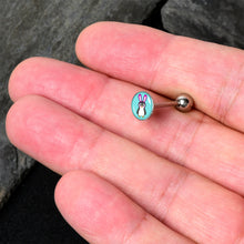 Load image into Gallery viewer, Bunny Penguin Barbell Tongue Ring by Onyx O