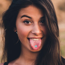 Load image into Gallery viewer, Bunny Penguin Barbell Tongue Ring by Onyx O