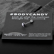 Load image into Gallery viewer, Cute Kitty Cat Yin Yang Barbell Tongue Ring by Onyx O