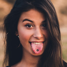 Load image into Gallery viewer, Holiday Dead Nosed Reindeer Barbell Tongue Ring by Onyx O