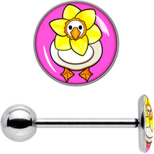 Load image into Gallery viewer, Daffodil Duck Barbell Tongue Ring by Onyx O
