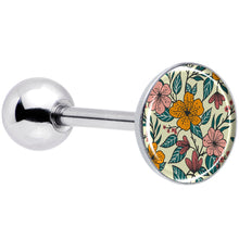 Load image into Gallery viewer, Blossom Creation Wildflower Flowers Barbell Tongue Ring by Onyx O