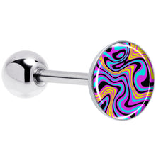 Load image into Gallery viewer, Funky Swirls Barbell Tongue Ring by Onyx O